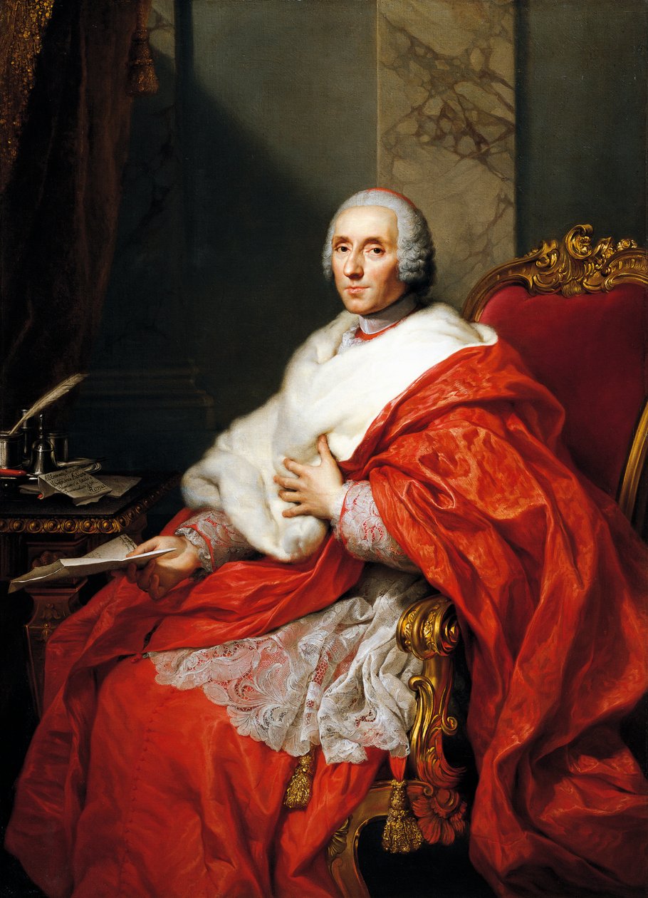 Alberico Archinto bíboros portréja, Anton Raphael Mengs, olaj, vászon alkotó: Anton Raphael Mengs
