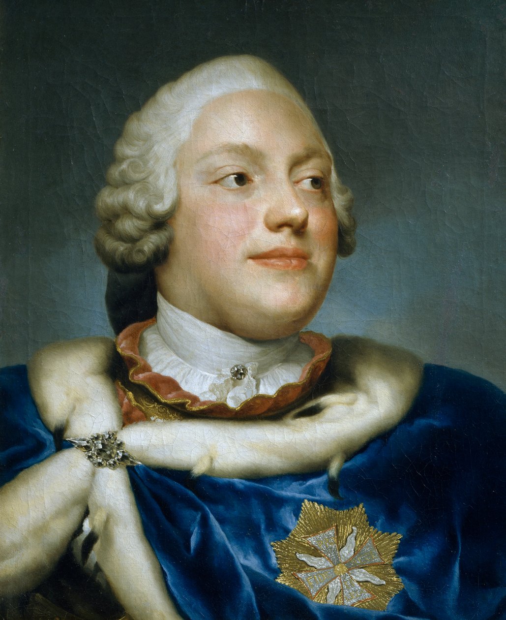 Frederick Christian szász választófejedelem portréja, olaj, vászon, 53x41 cm alkotó: Anton Raphael Mengs