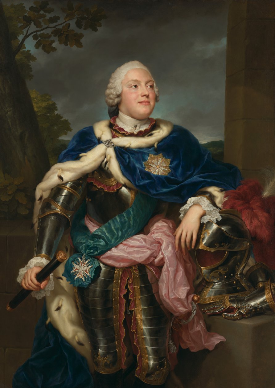 Friedrich Christian, szász herceg portréja alkotó: Anton Raphael Mengs