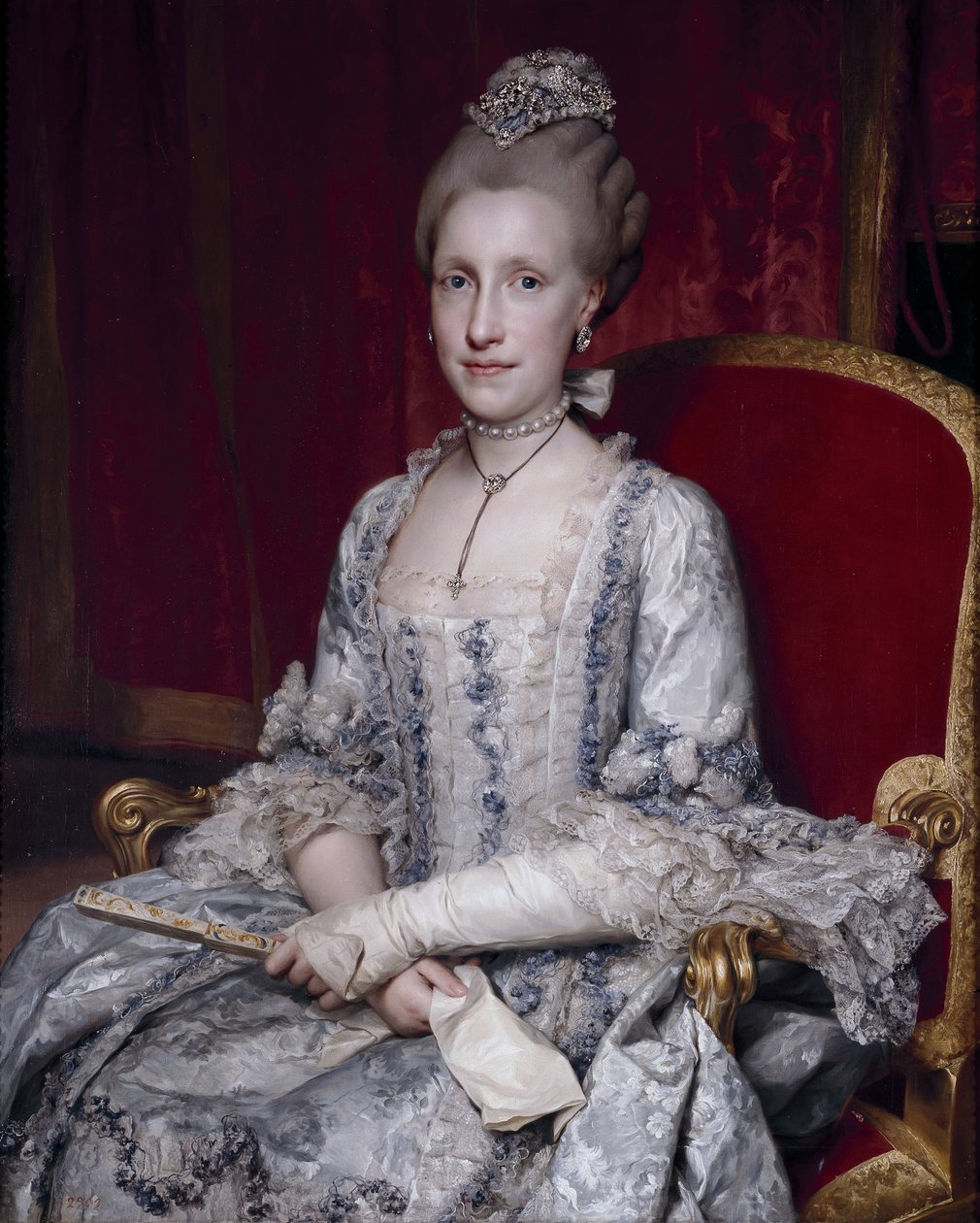 A spanyol Infanta Maria Luisa 1745-1792, Szent Római Császárnő portréja, 1770 alkotó: Anton Raphael Mengs