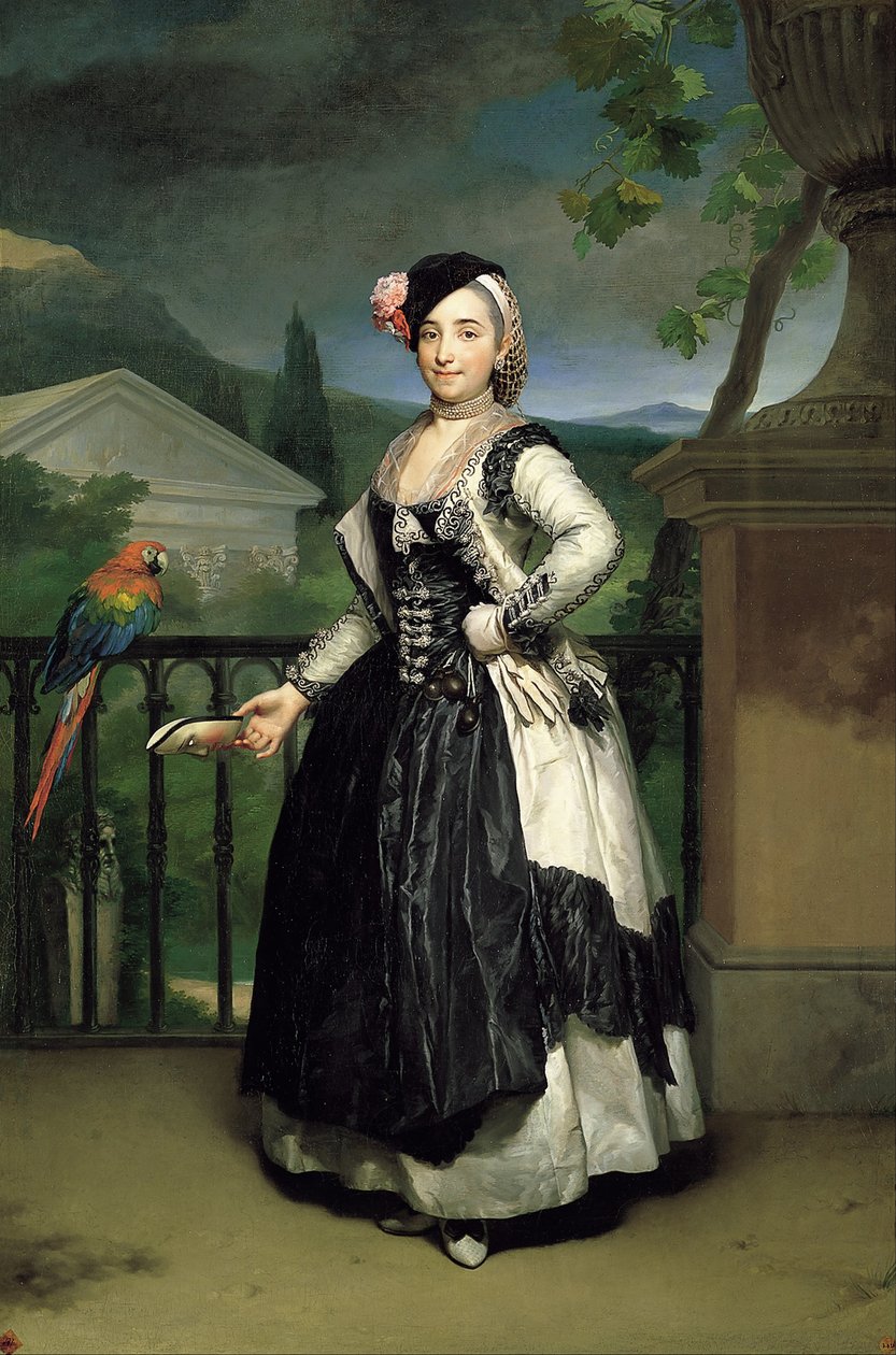 Isabel Parreno Arce Ruiz de Alarcon y Valdés, Llano márciusiasnője portréja alkotó: Anton Raphael Mengs