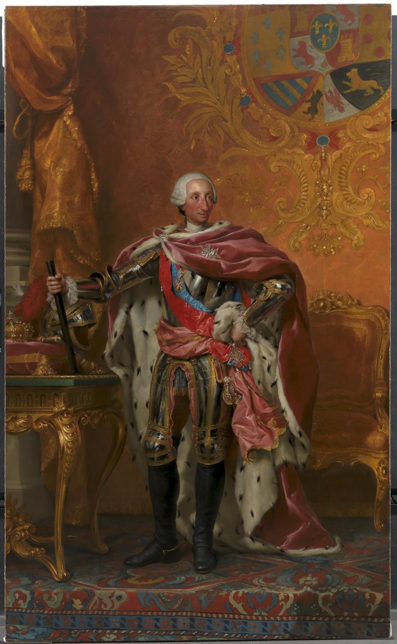 Károly spanyol király portréja alkotó: Anton Raphael Mengs