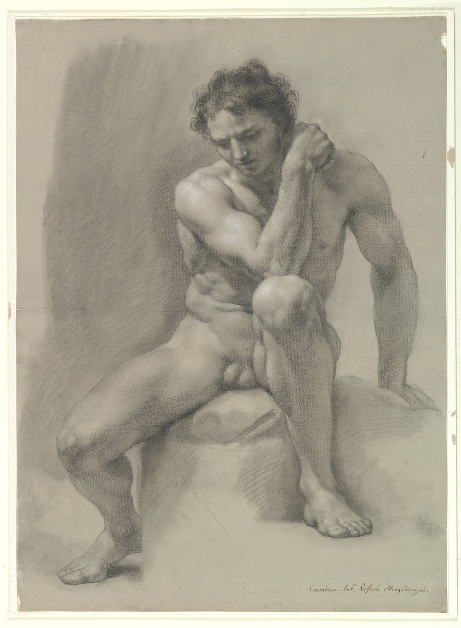 Ülő férfi akt alkotó: Anton Raphael Mengs