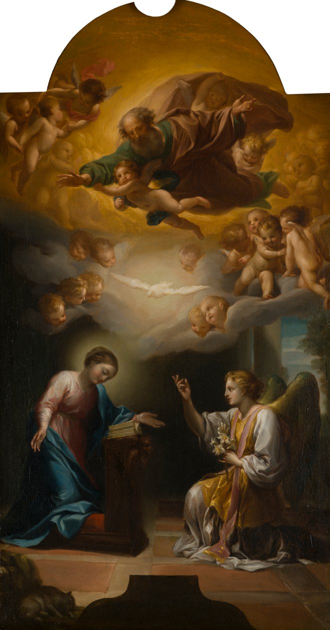Az Angyali üdvözlet, 1748-79 körül (olaj, vászon) alkotó: Anton Raphael Mengs