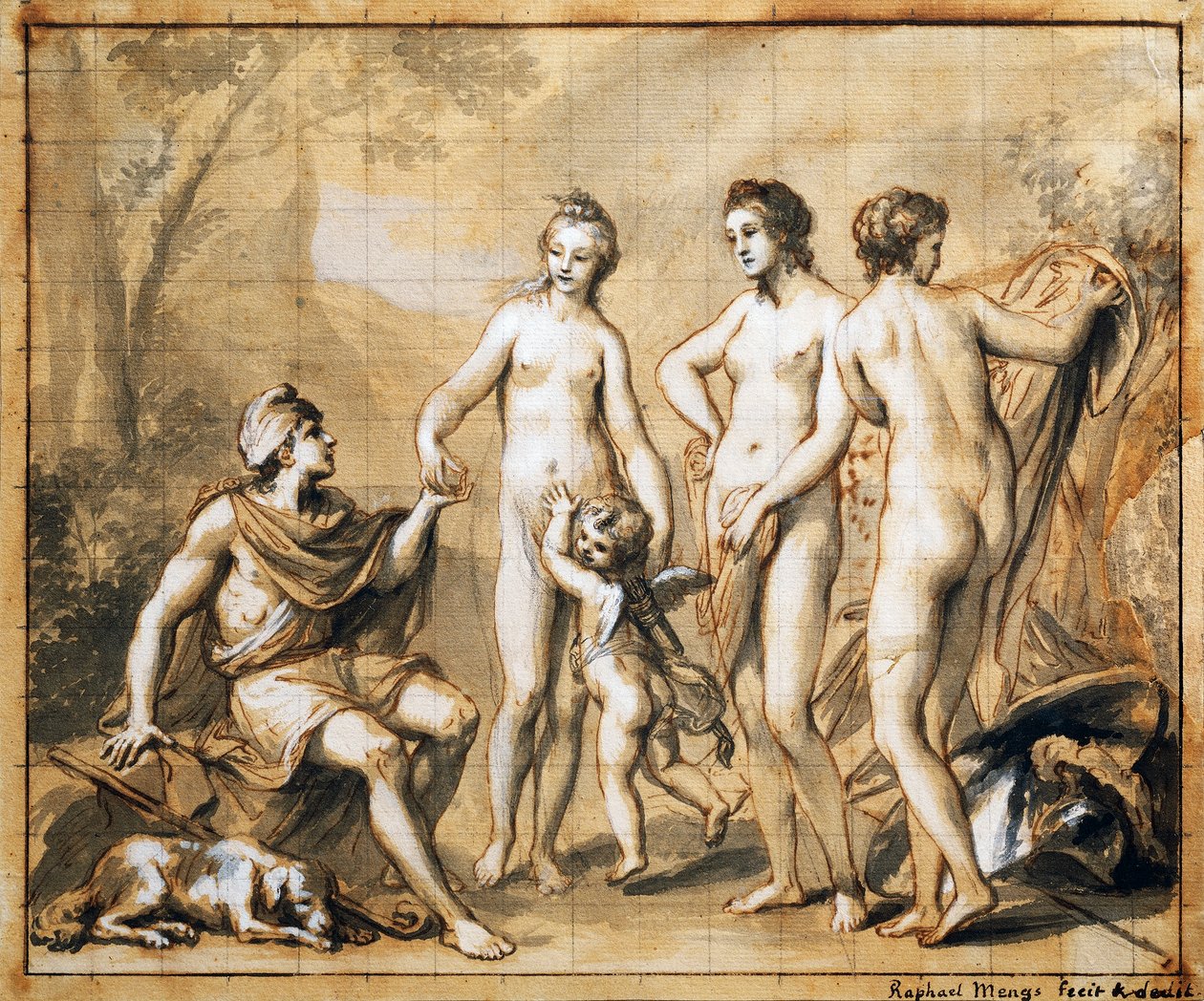A Párizsi ítélet, Anton Raphael Mengs alkotó: Anton Raphael Mengs