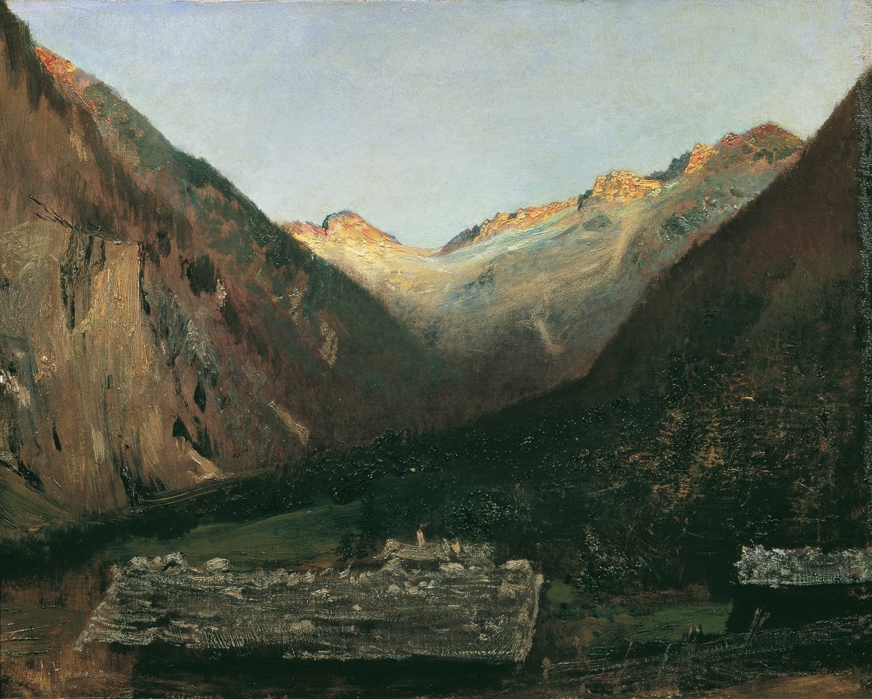 Este a Gastein melletti Prossauban alkotó: Anton Romako