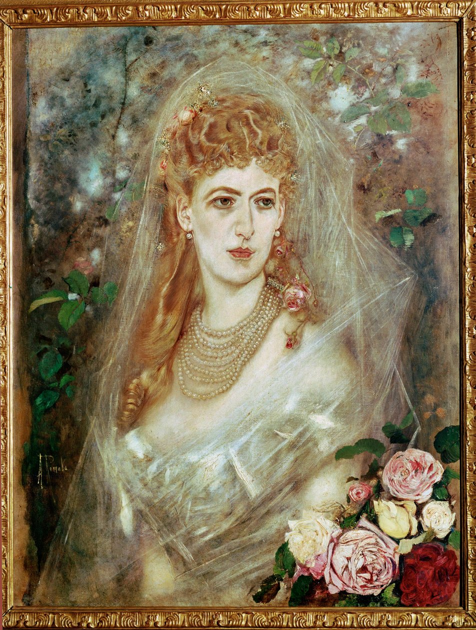 Maria Magda Kuefstein grófnő ... (festmény, vászon) alkotó: Anton Romako