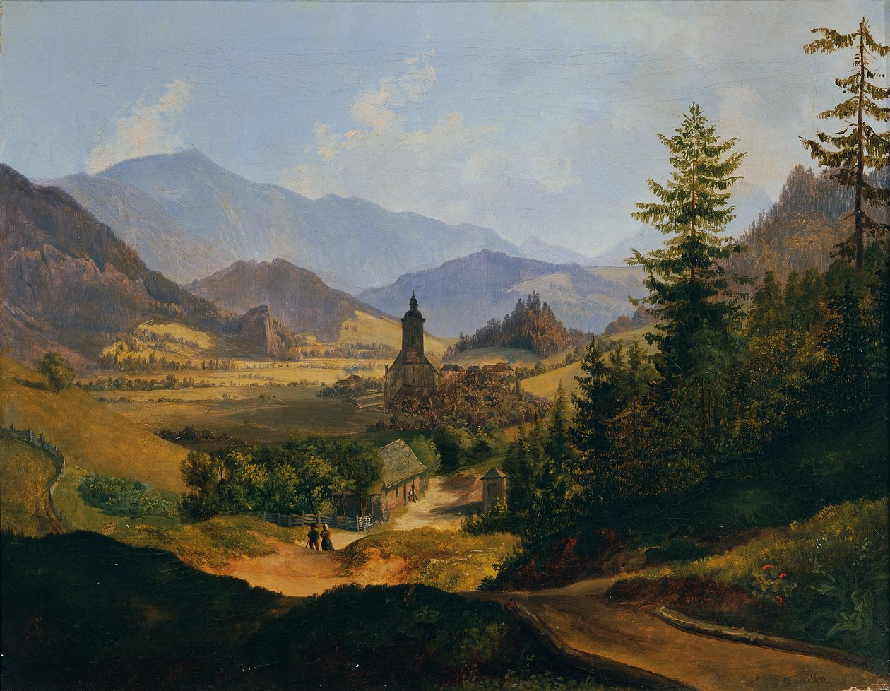 A Josephsberg Mariazell közelében alkotó: Anton Schiffer
