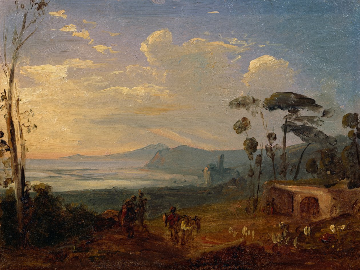 Bacoli és Campo Miseno alkotó: Anton Sminck Pitloo