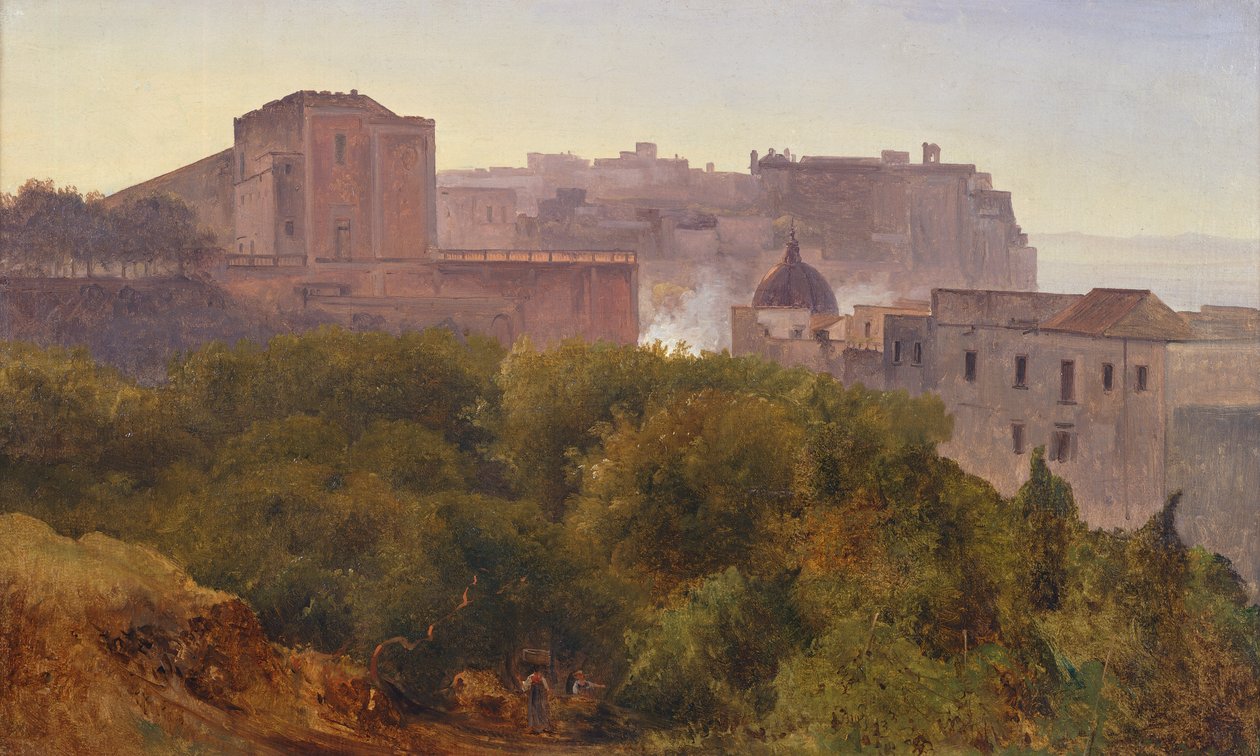 Francavilla Wood in Chiatamone, 1824 körül (olaj, vászon) alkotó: Anton Sminck Pitloo
