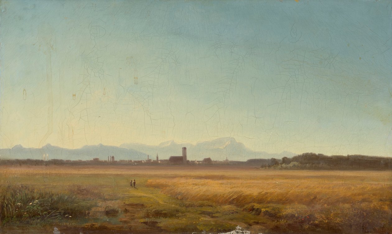 Kilátás Münchenre alkotó: Anton Zwengauer