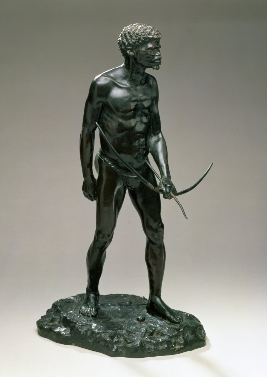 Bushman vadászat alkotó: Anton van Wouw