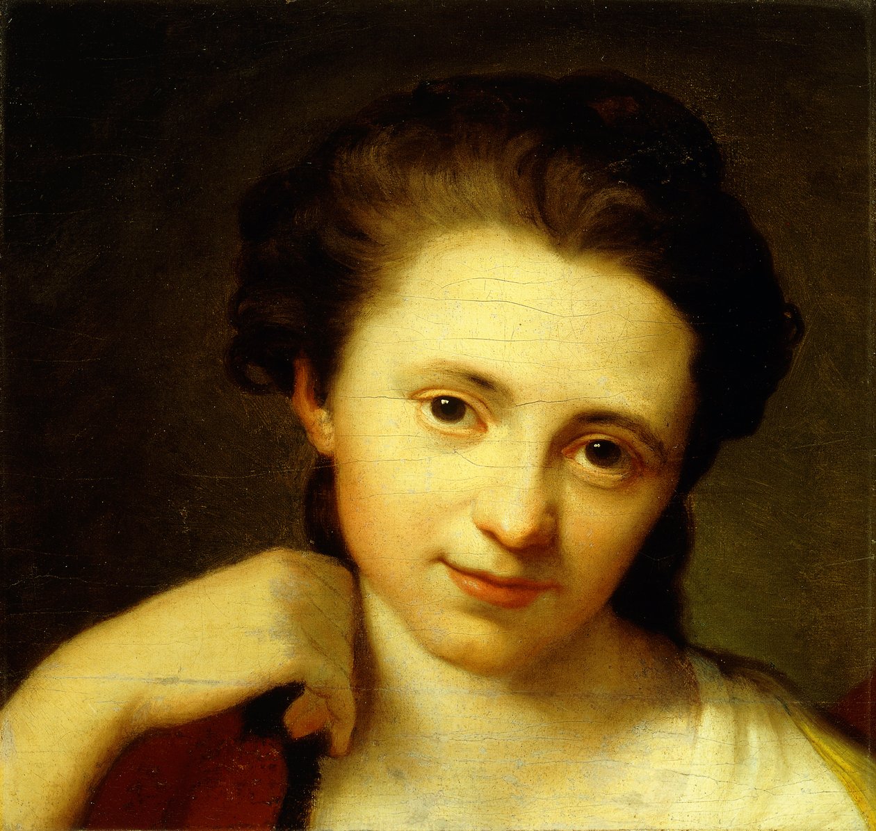 Angelica Kauffmann portréja, mellhossz alkotó: Anton von Maron