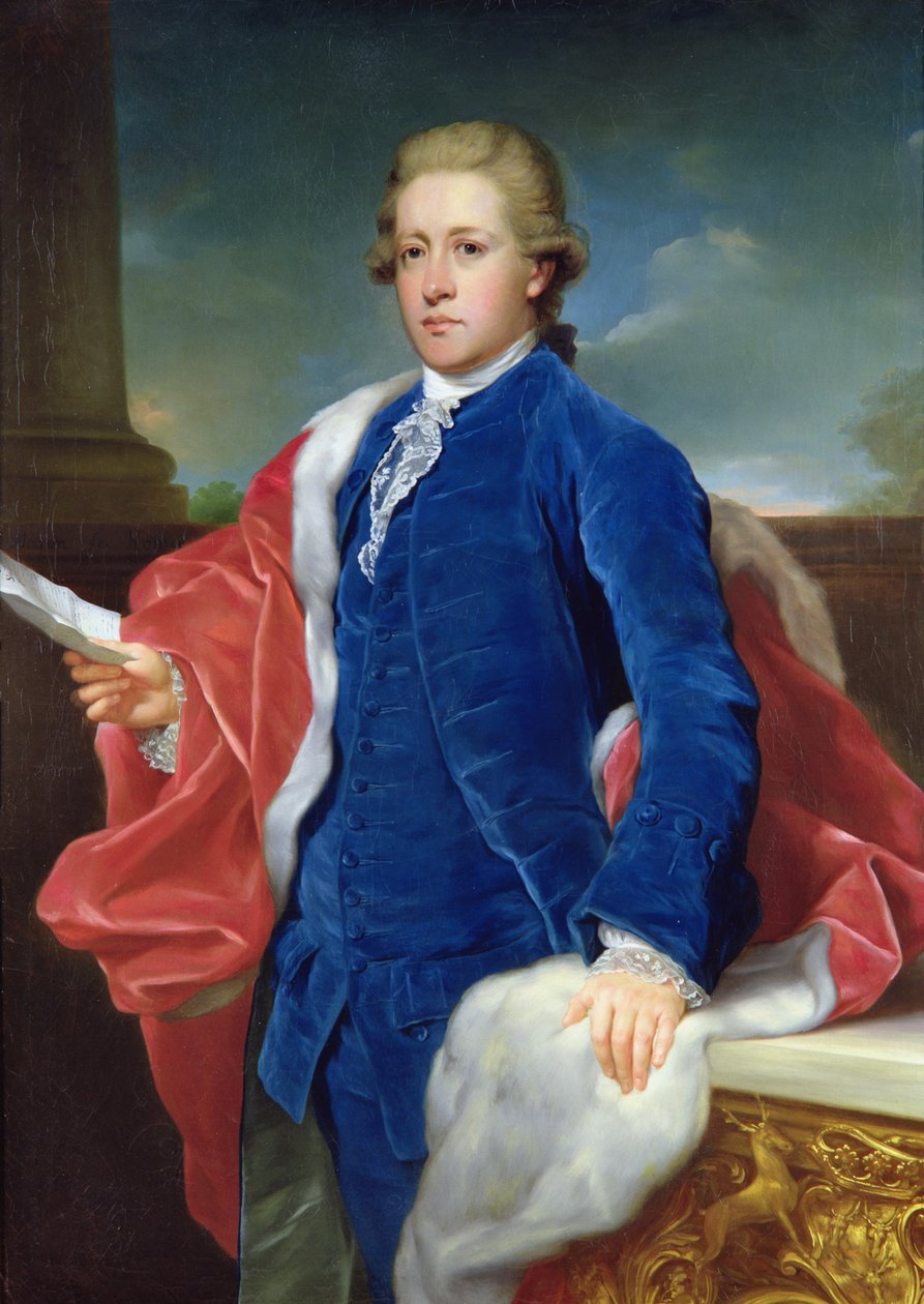 William Cavendish, Devonshire 5. hercege (olaj, vászon) alkotó: Anton von Maron