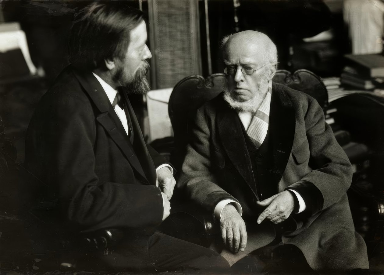 A. v. Menzel i. lakása m. A. v. Werner alkotó: Anton Alexander von Werner