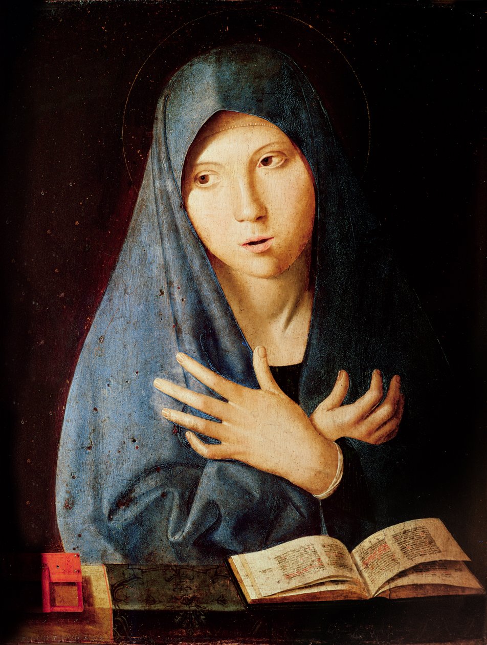 Az Angyali üdvözlet, 1473-74 körül alkotó: Antonello da Messina