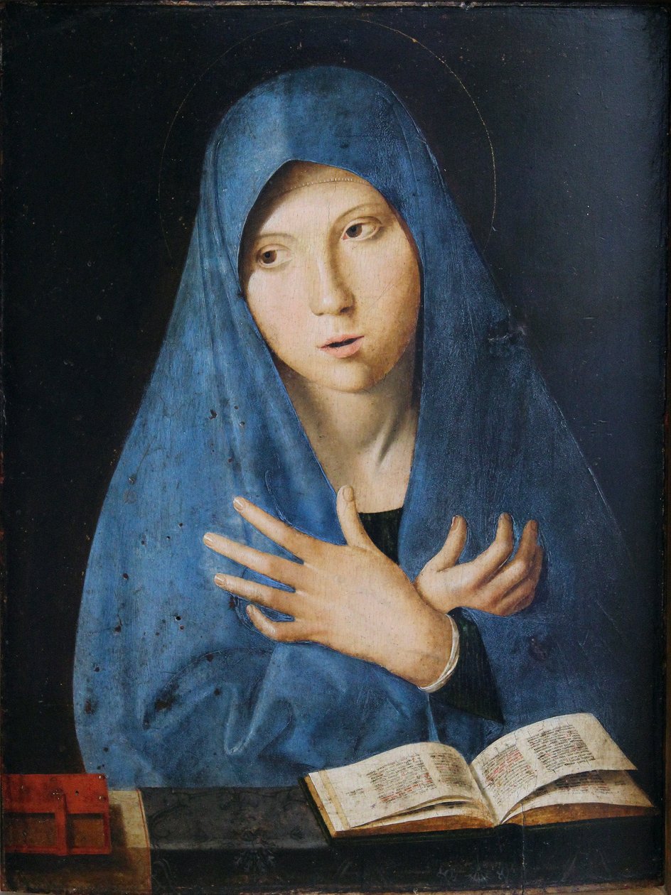 Az Angyali üdvözlet Mária alkotó: Antonello da Messina