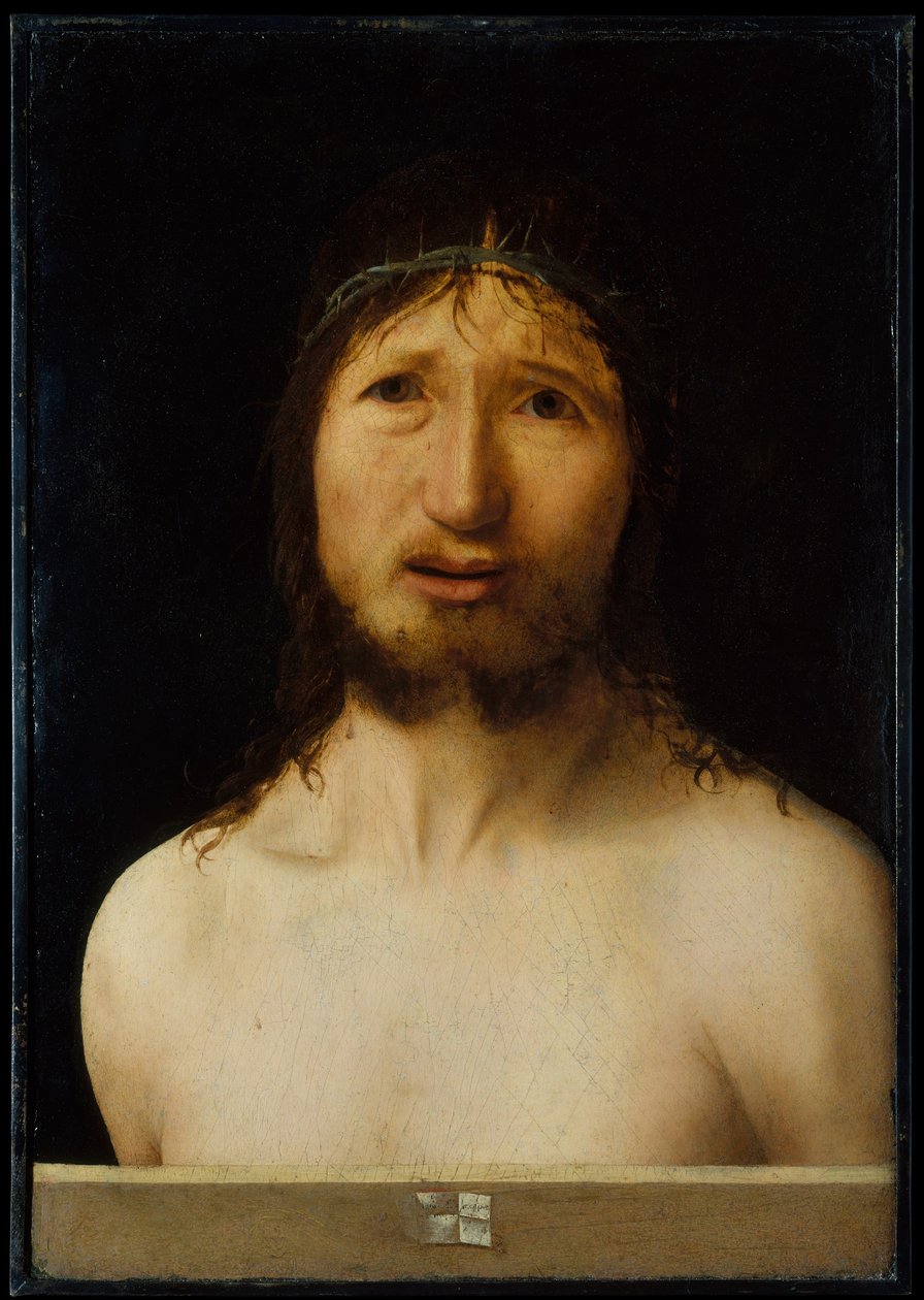 Krisztus tövissel megkoronázva alkotó: Antonello da Messina