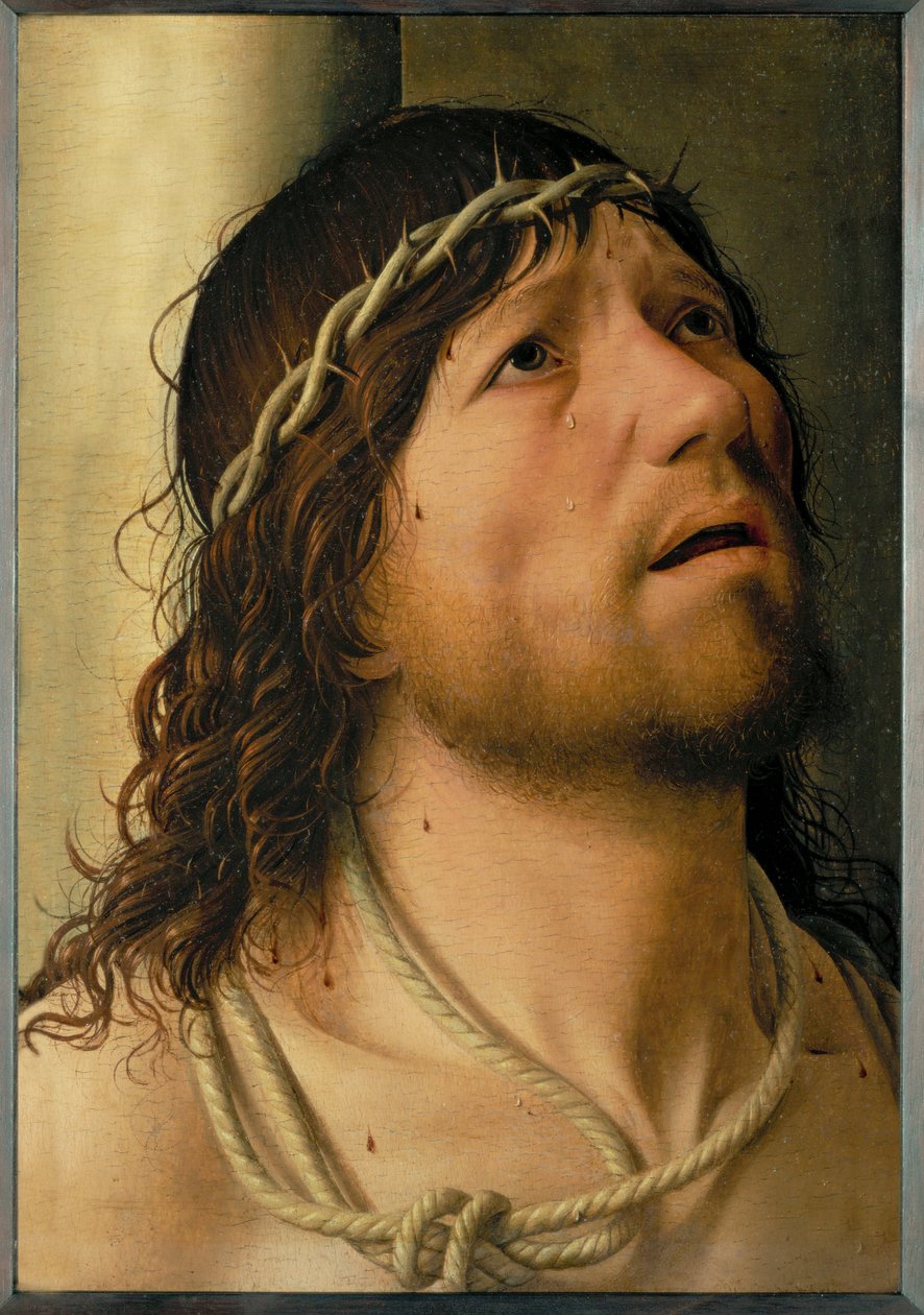 Krisztus a pellengérnél (olaj, fa) alkotó: Antonello da Messina