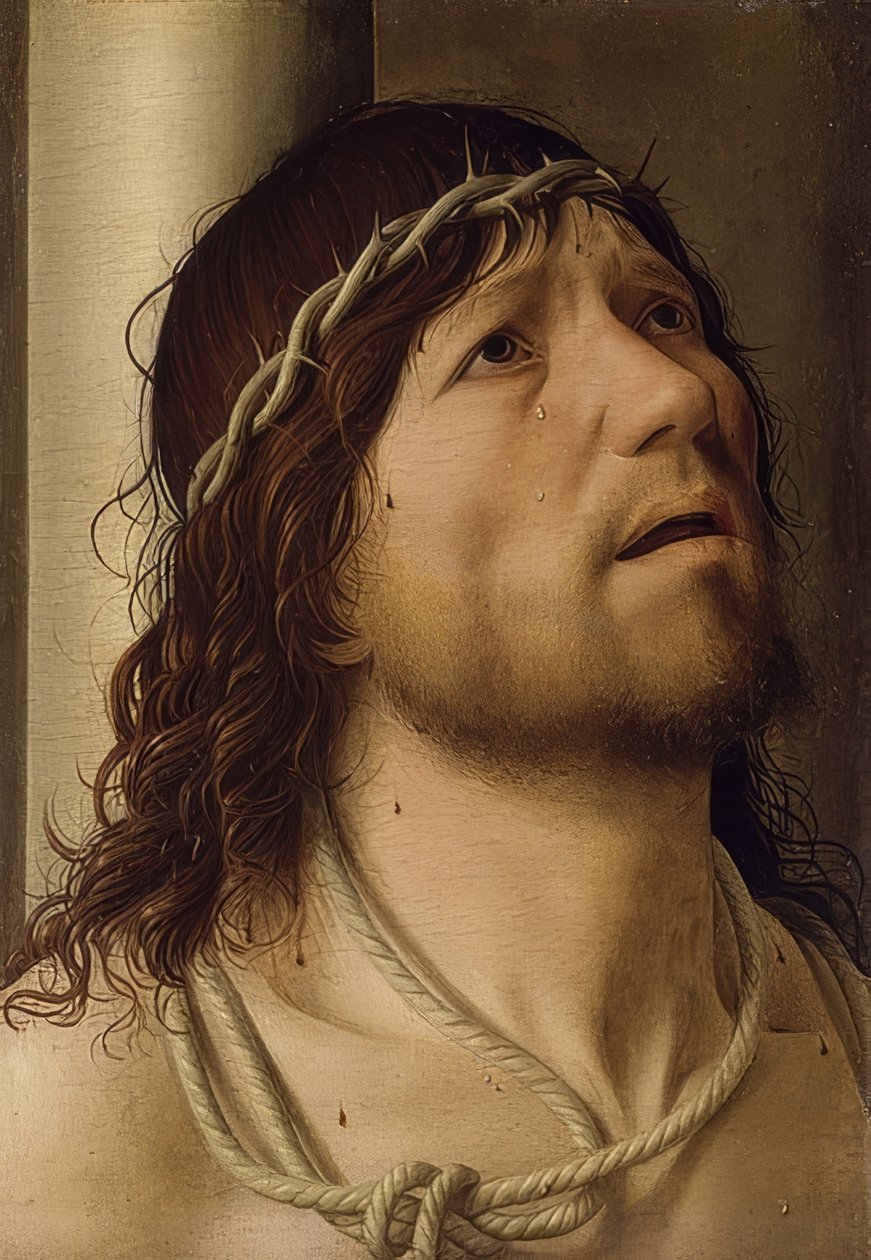 Krisztus a vértanúság oszlopában alkotó: Antonello da Messina