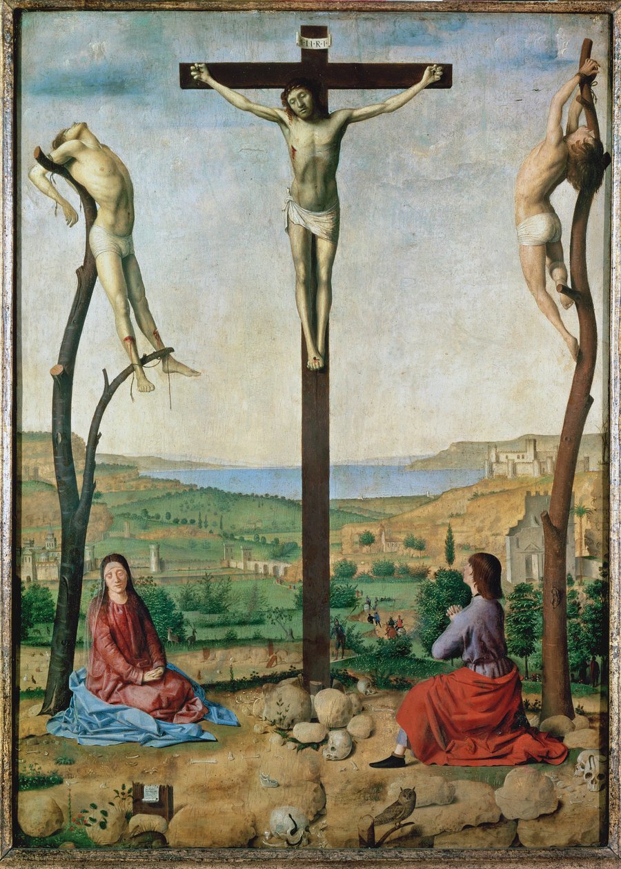 Keresztrefeszítés (festmény) alkotó: Antonello da Messina