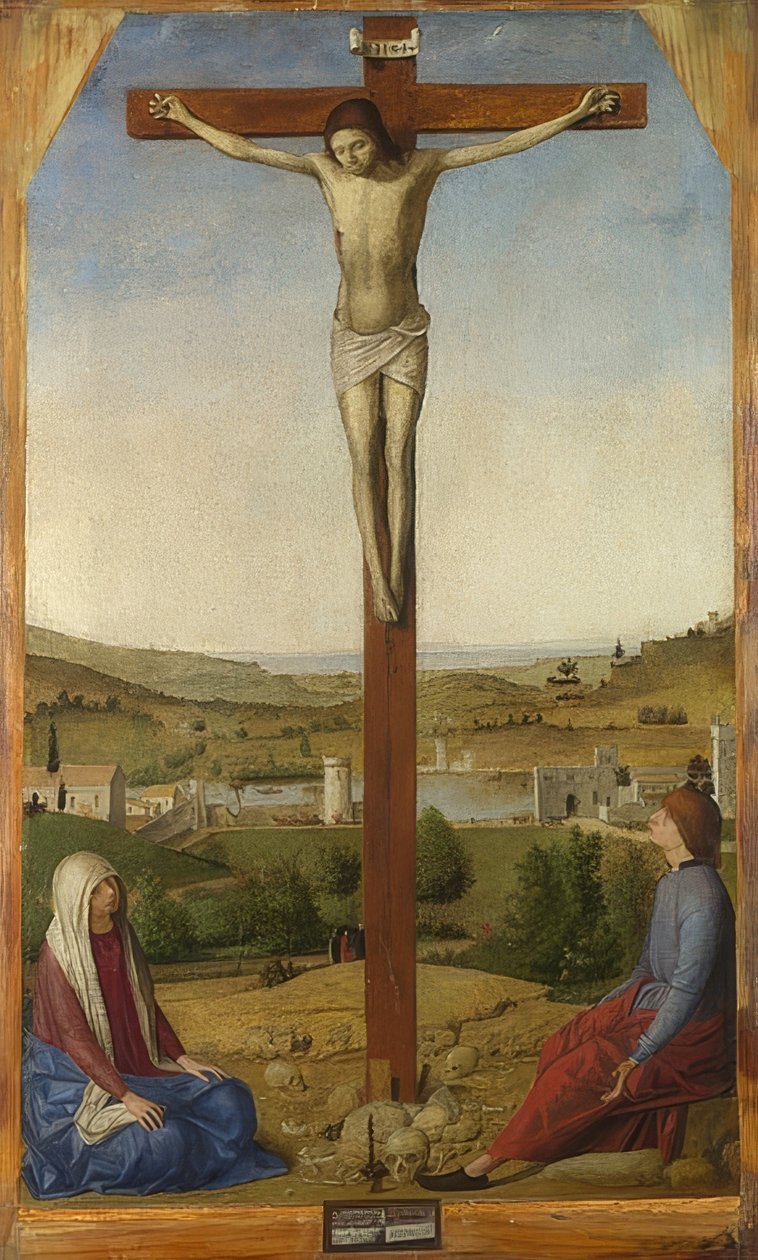 Krisztus keresztre feszítése. 1475 alkotó: Antonello da Messina