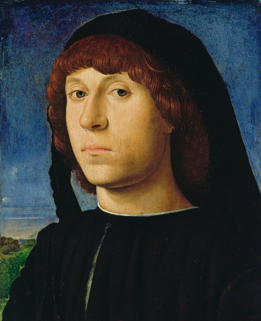 Német: Bildnis eines jungen Mannes Egy fiatal férfi portréja alkotó: Antonello da Messina