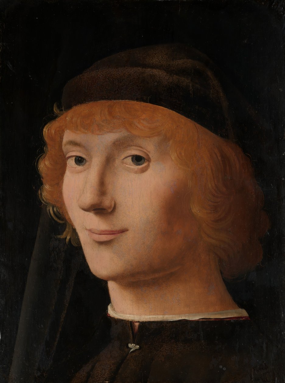 Egy fiatalember portréja, kb. 1470. alkotó: Antonello da Messina
