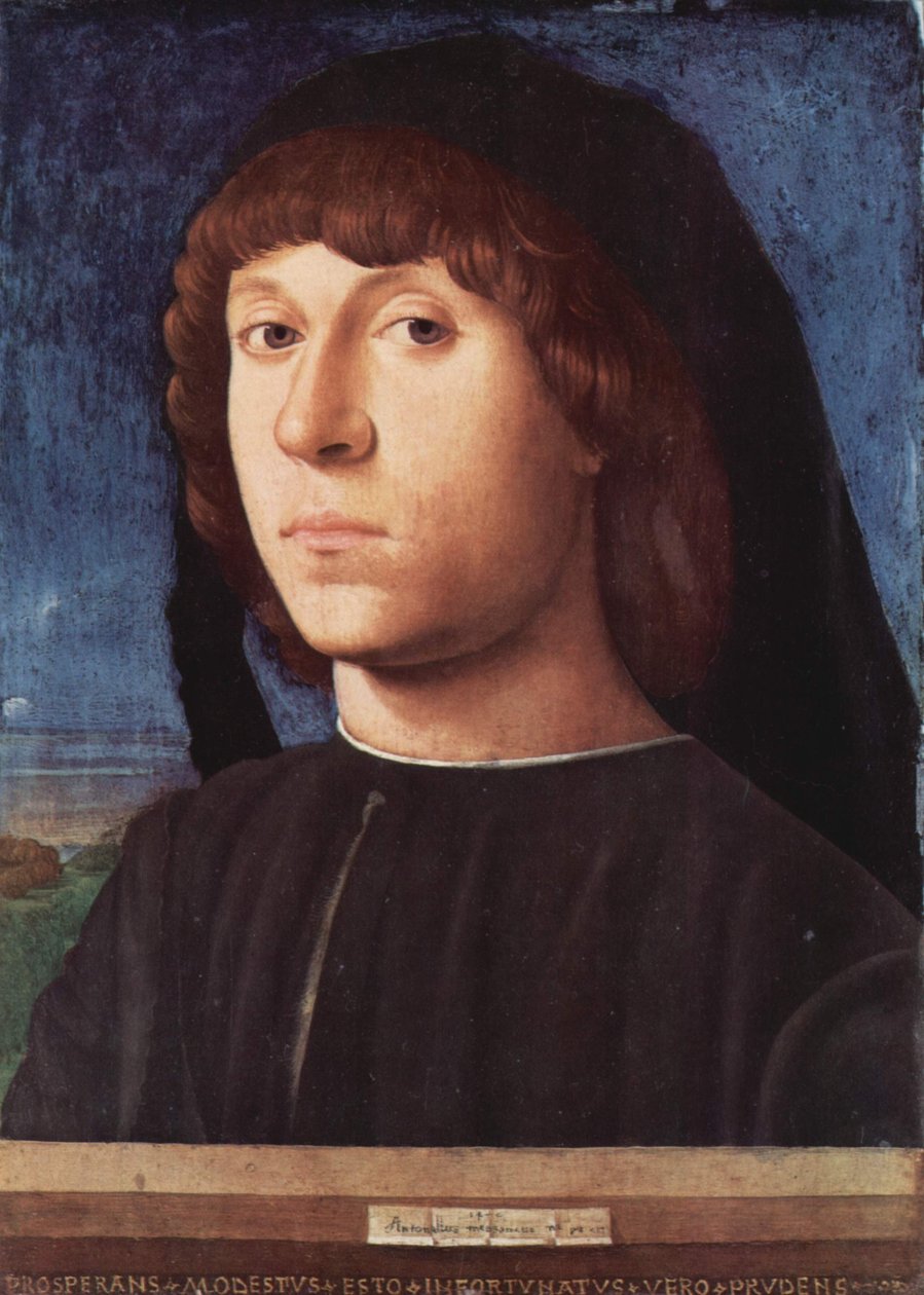 Egy fiatalember portréja alkotó: Antonello da Messina