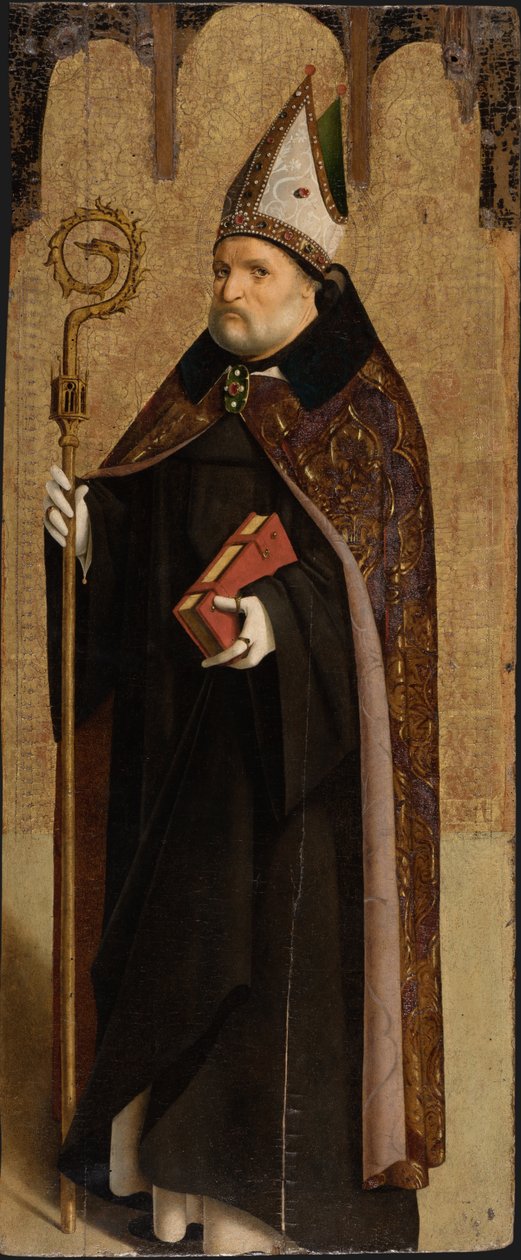 Nursiai Szent Benedek, kb. 1470-1475. alkotó: Antonello da Messina