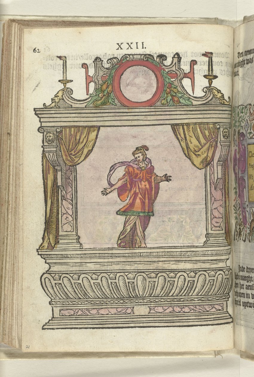 Színpad a szelídség megszemélyesítésével (Clementia), 1578 alkotó: Antoni van Leest