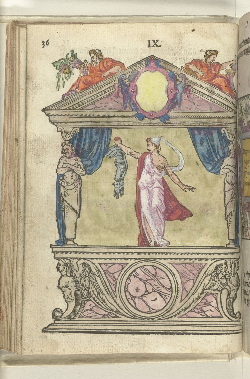 Színpad a nagylelkűség megszemélyesítésével (Magnanimitas), 1578 alkotó: Antoni van Leest