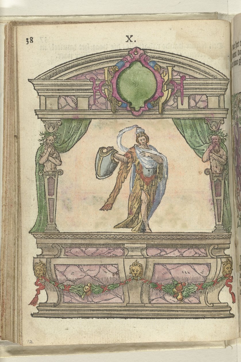Jelenet az óvatosság megszemélyesítésével (Prudentia), 1578 alkotó: Antoni van Leest