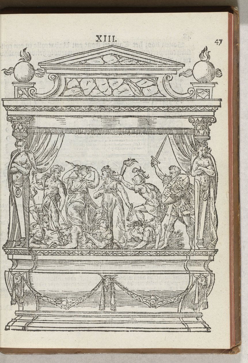 Második díszített állványzat színpaddal: a herceg elűzi Háborút és viszályt, 1577 alkotó: Antoni van Leest