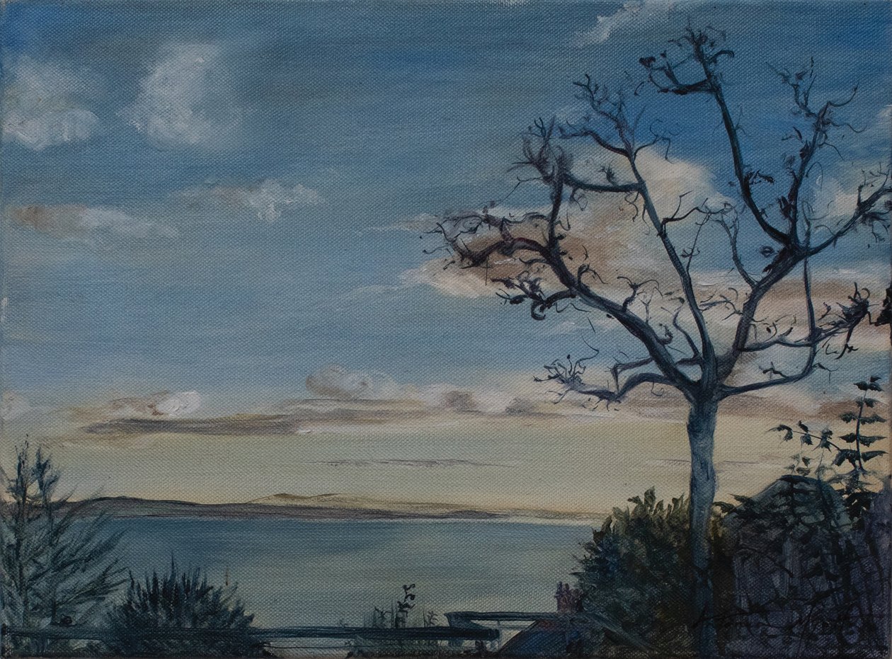 Ditcheat Hill, Somerset, 2019 (olaj, vászon) alkotó: Antonia Myatt