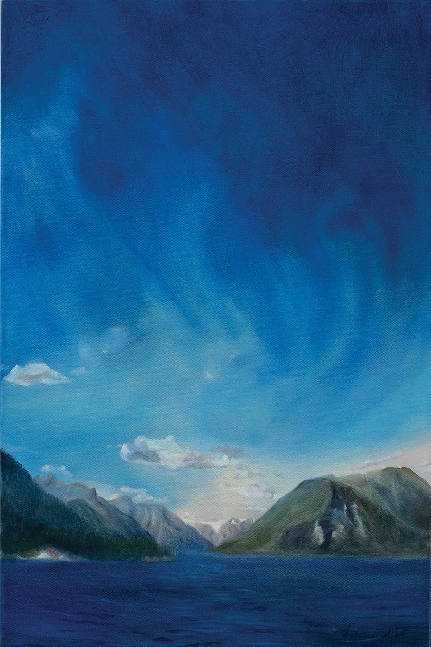 Norvégia fjordjai, 2011 (olaj, vászon) alkotó: Antonia Myatt