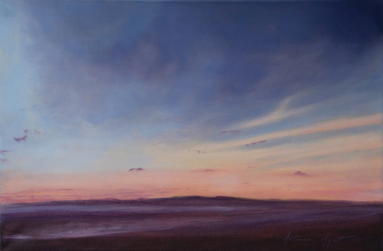 Apály, Instow Devon, 2022 (olaj, vászon) alkotó: Antonia Myatt