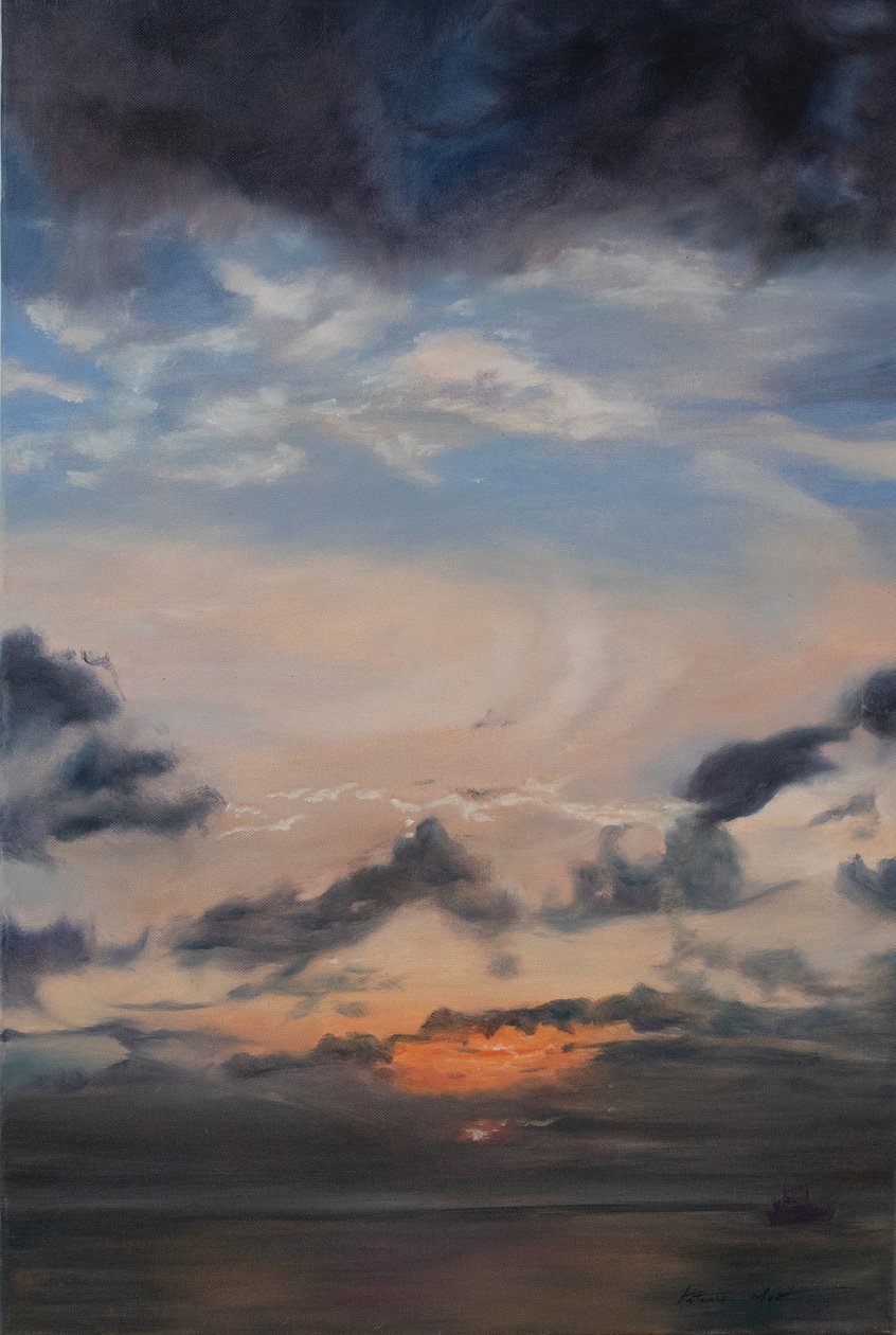 Lazacfelhők, 2011 (olaj, vászon) alkotó: Antonia Myatt