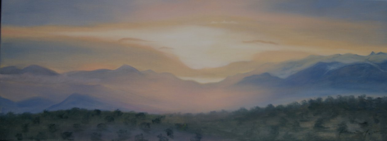 Napkelte Sierra Nevada felett, 2014 alkotó: Antonia Myatt