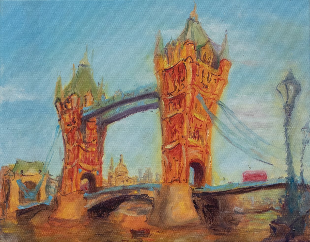 Tower Bridge, tanulmány, 2019 (olaj, vászon) alkotó: Antonia Myatt