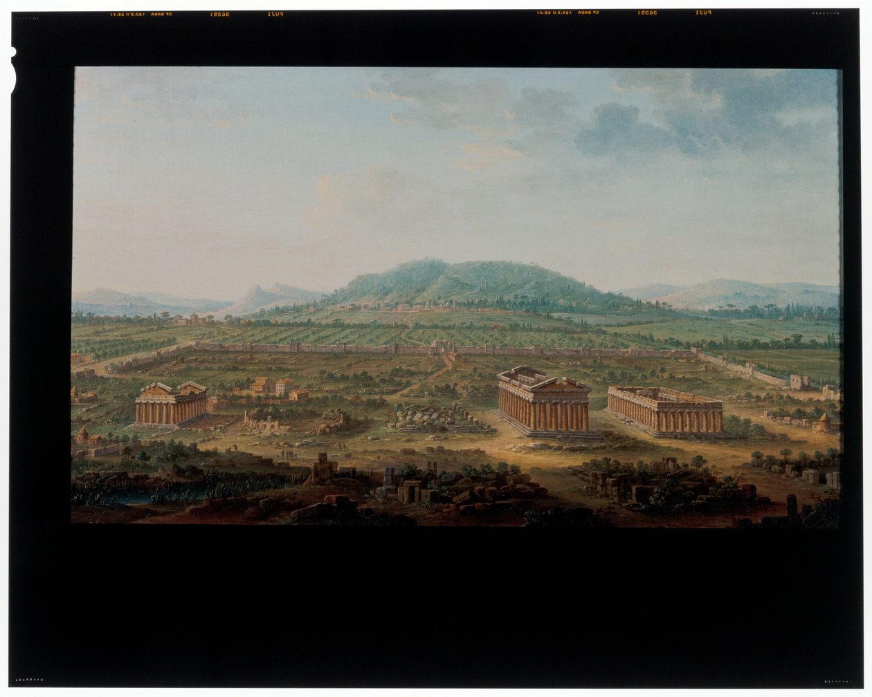 Paestum kilátása alkotó: Antonia de dipi Joli