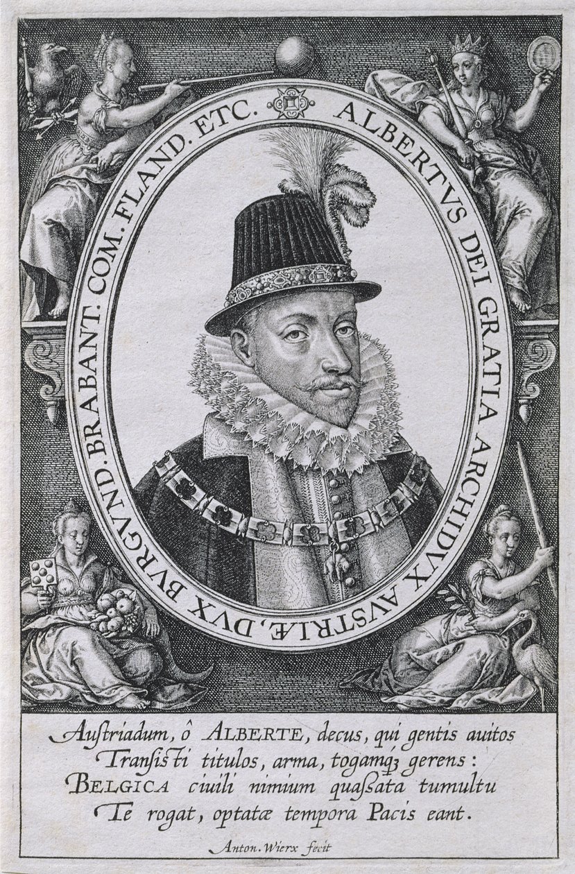 Albert osztrák főherceg (1559-1621) portréja alkotó: Antonie Wierix