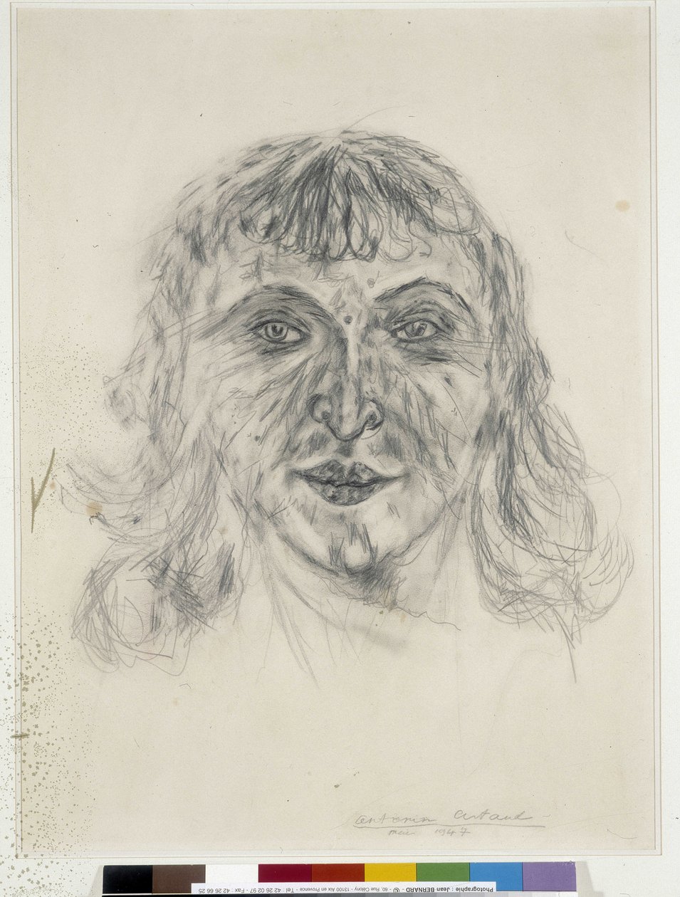 Mania Oifer portréja - 1947. május (dessin) alkotó: Antonin Artaud