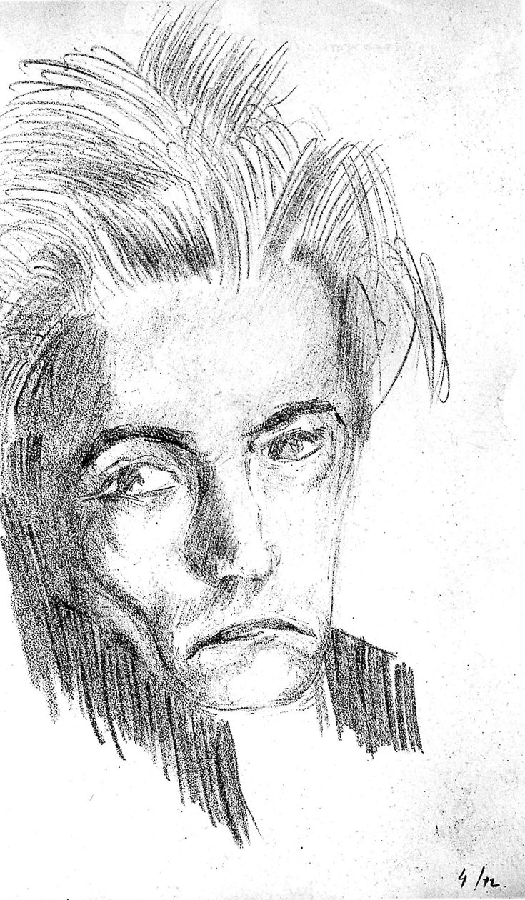 Önarckép (litho) alkotó: Antonin Artaud