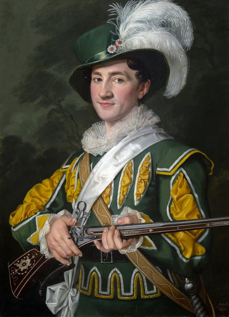 Alois Jelen (1801-1857) Max szerepében Carl Maria von Weber (1786-1826) – Antonin Machek (1775-1844) Der Freischuetz című operájában. Olajfestmény alkotó: Antonin Machek