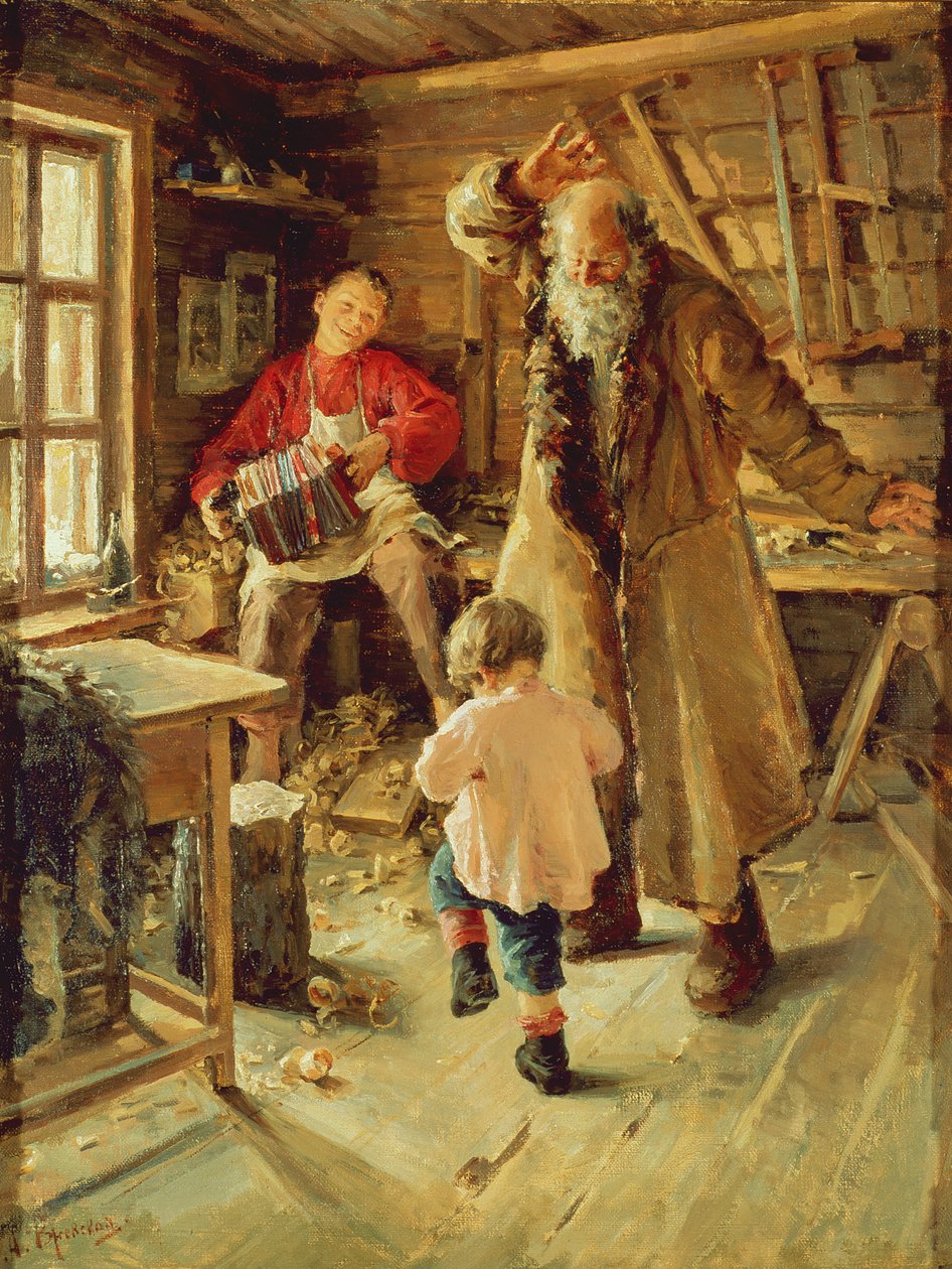 Egy vidám pillanat, 1897 alkotó: Antonina Leonardov Rzhevskaya