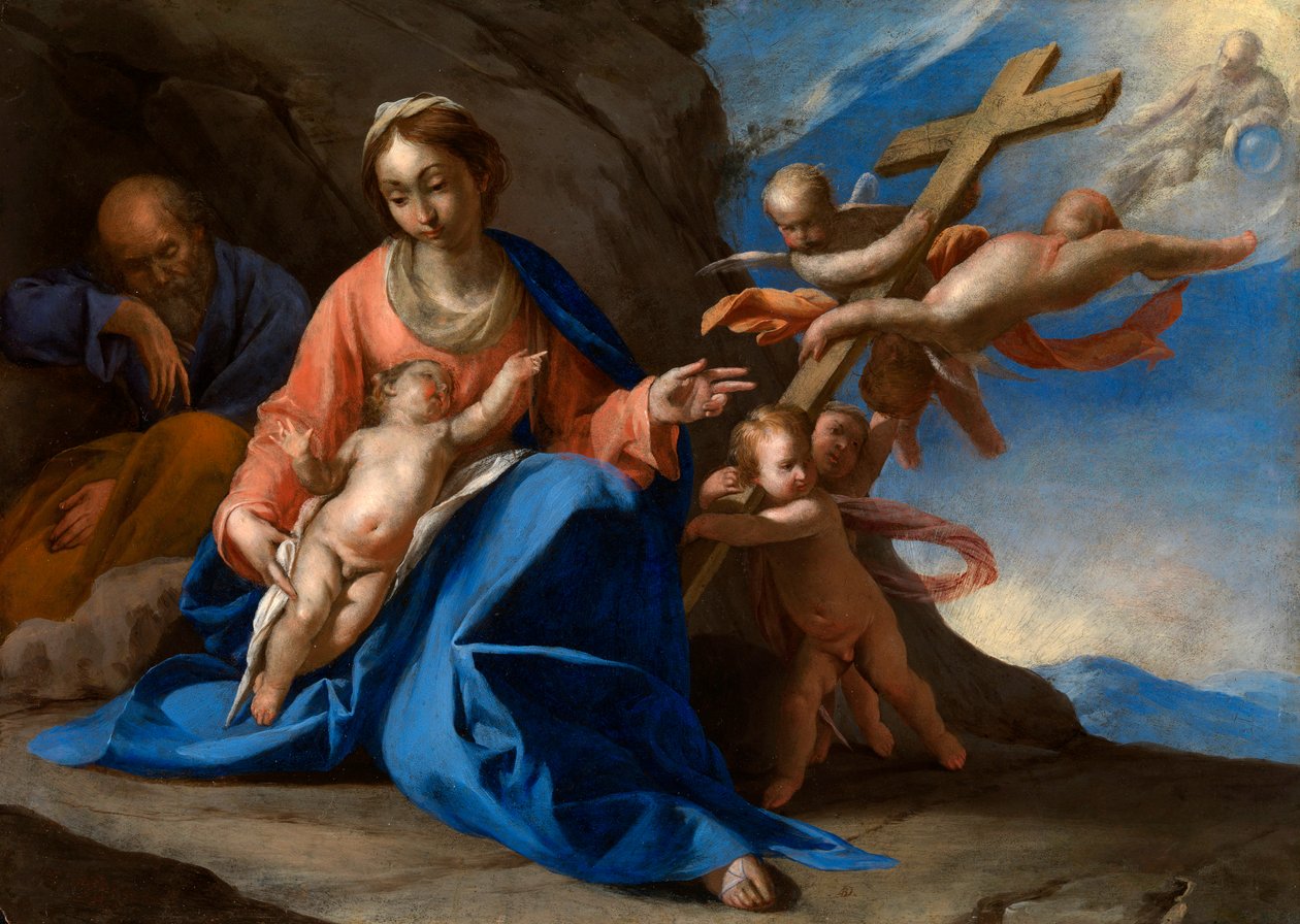 A pihenés az Egyiptomba való repülés során alkotó: Antonio de Bellis