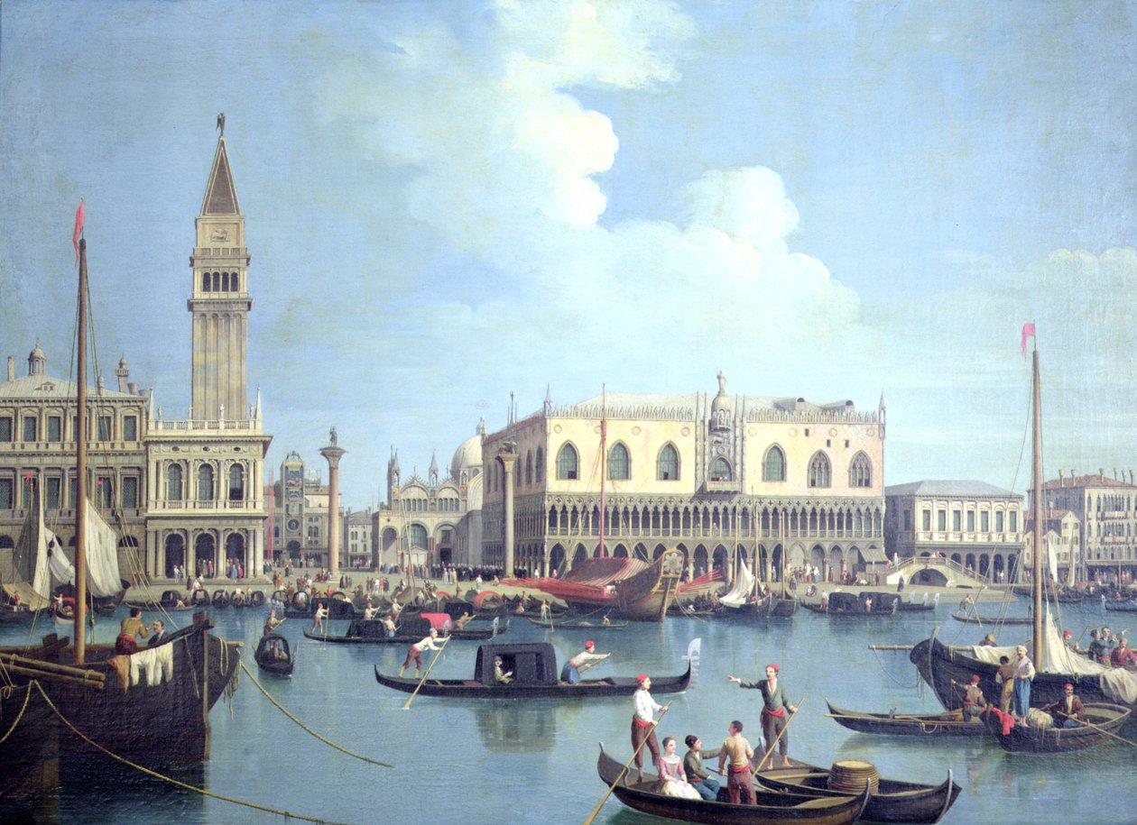 Kilátás a Grand Canalra alkotó: Giovanni Antonio Canal