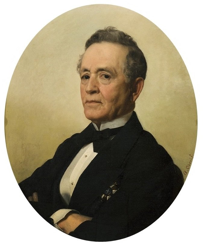 Lopes Netto tanácsos portréja alkotó: Antonio Ciseri