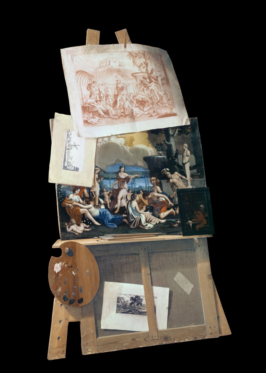 A festő festőállványa, 1686 alkotó: Antonio Forbera